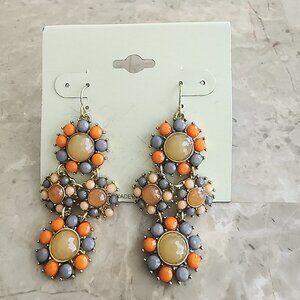 Stony Multi-Colored Fashion Dangle Earrings